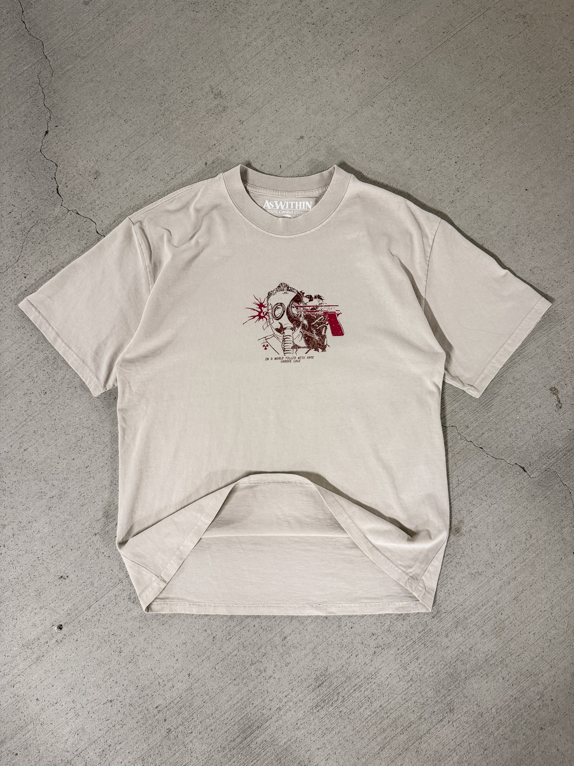 'Toxicity' Boxy Tee - Bone