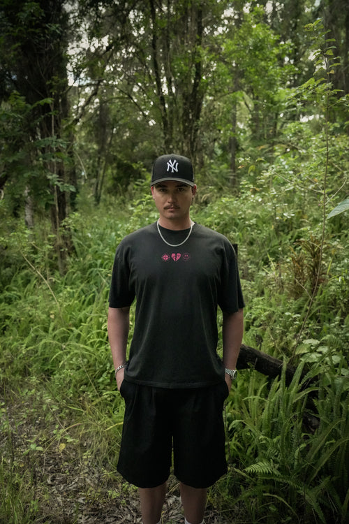 'Spiritual Warfare' Boxy Tee - Black