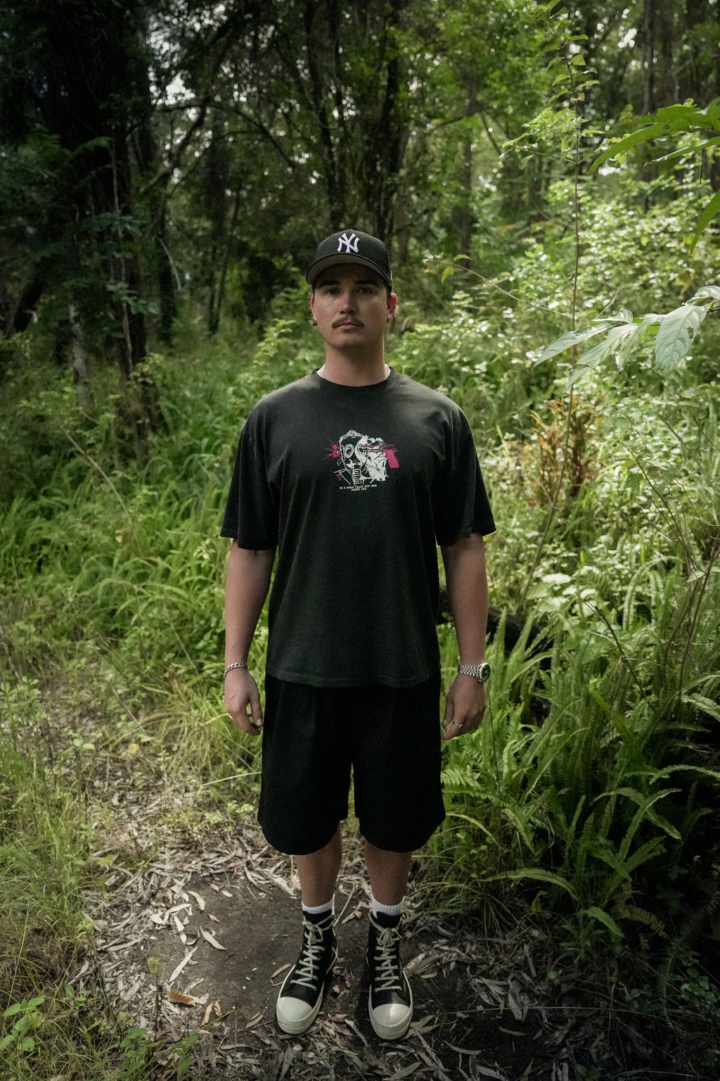 'Toxicity' Boxy Tee - Black