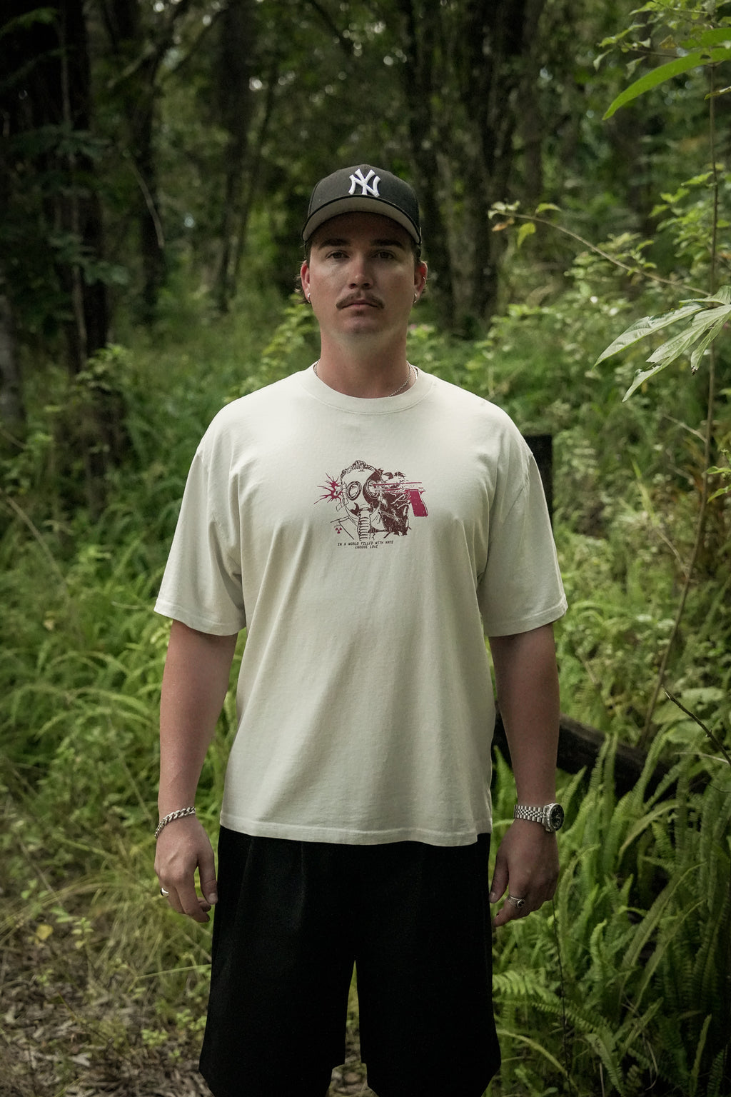 'Toxicity' Boxy Tee - Bone