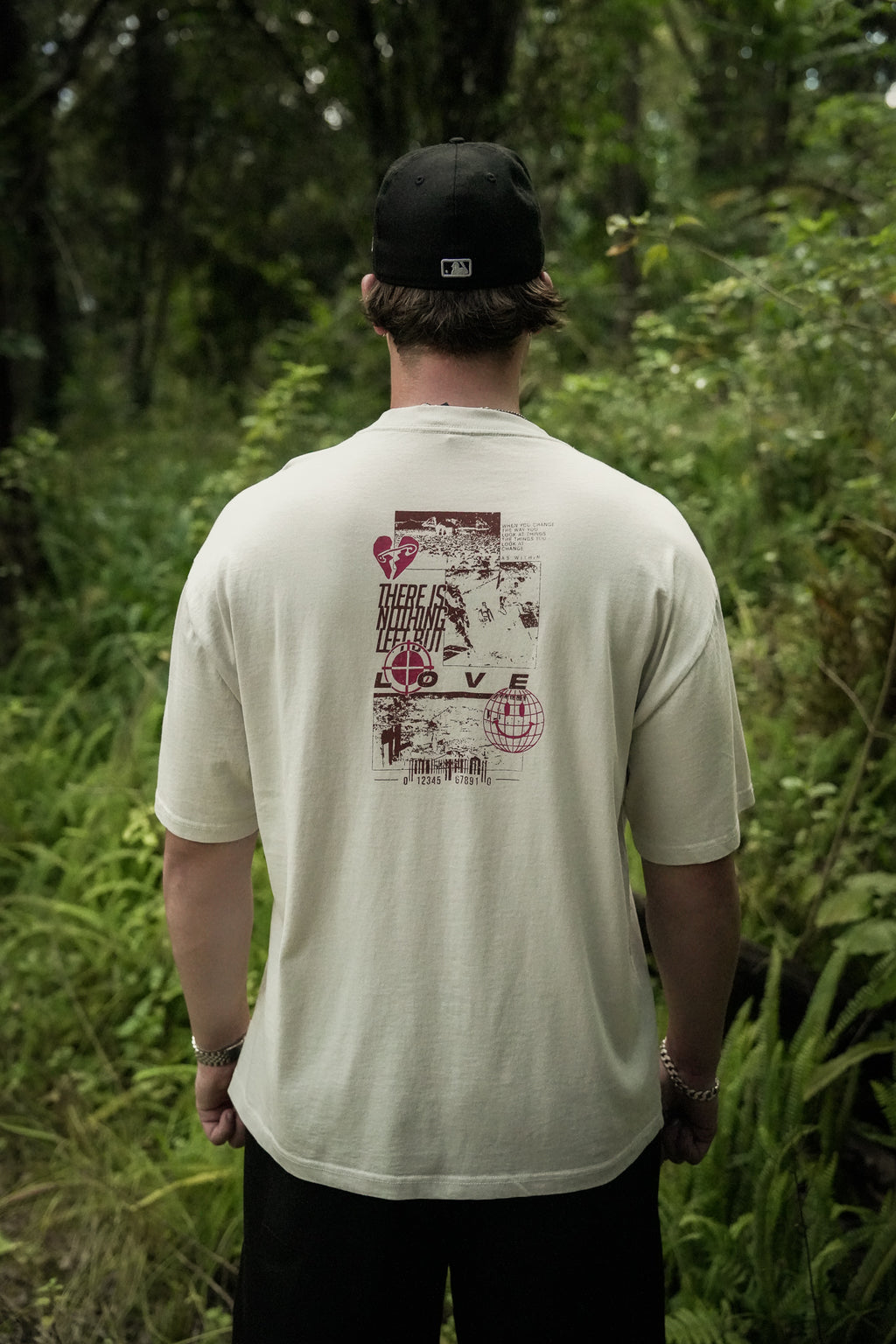 'Spiritual Warfare' Boxy Tee - Bone