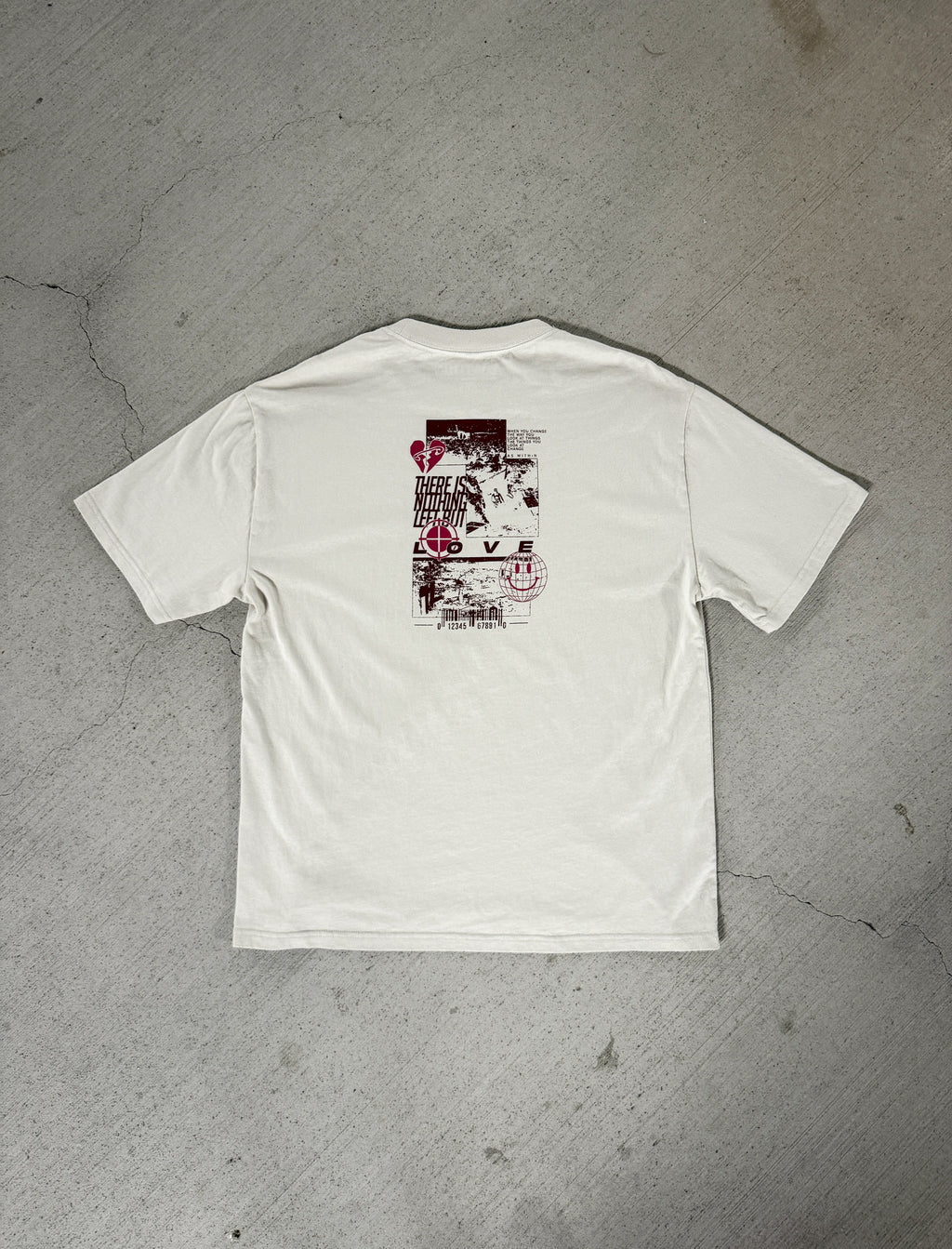 'Spiritual Warfare' Boxy Tee - Bone