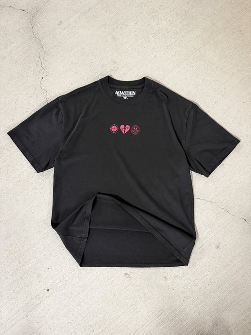 'Spiritual Warfare' Boxy Tee - Black