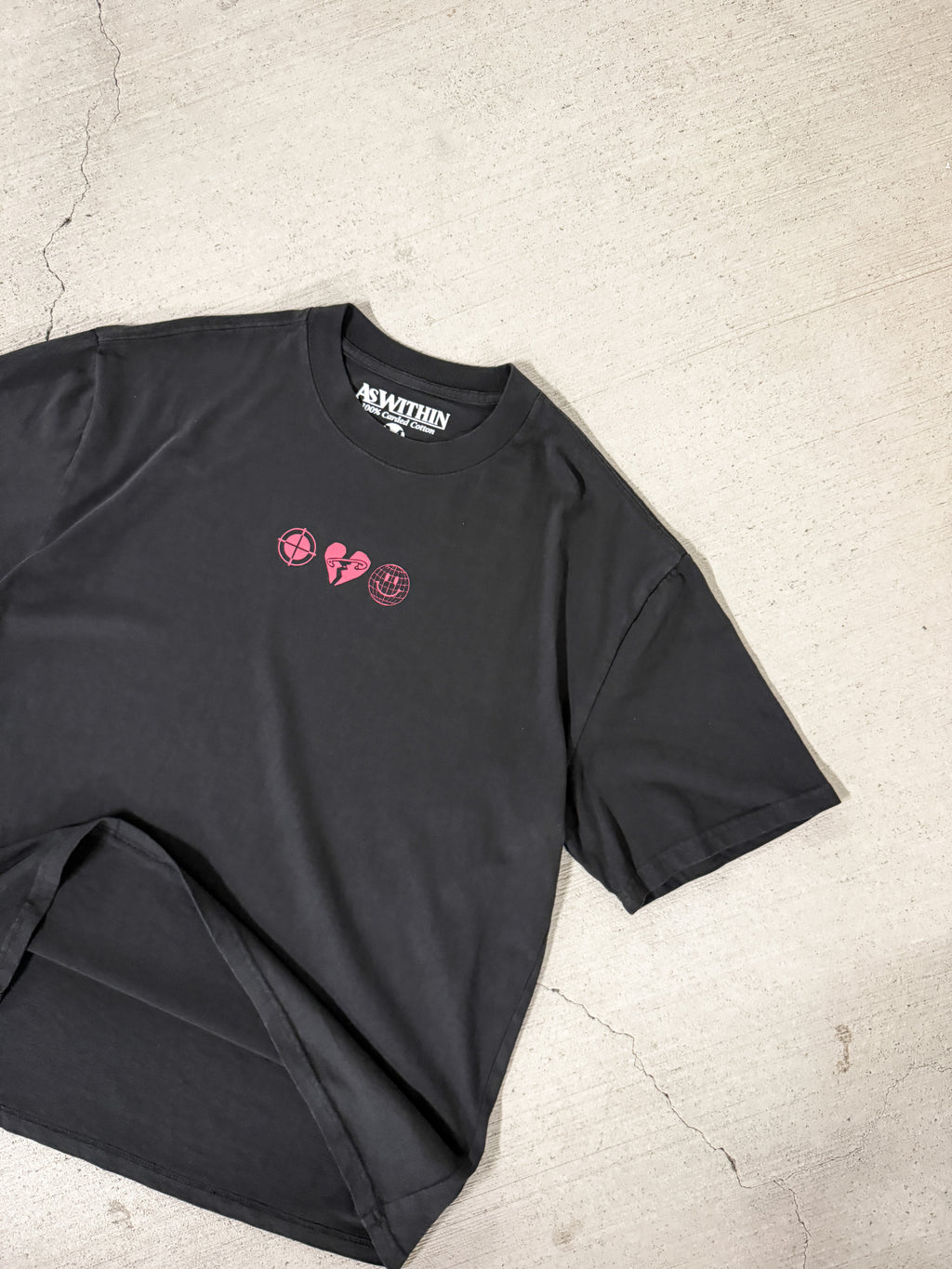 'Spiritual Warfare' Boxy Tee - Black